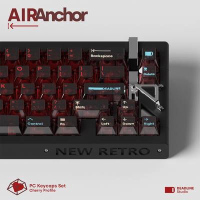 DEADLINE AirAnchor Rote transparente PC-Tastenkappen
