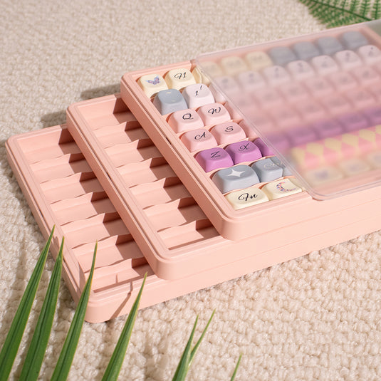 Multi-Layer Keycaps Storage Box – Dustproof & Stackable Boxes