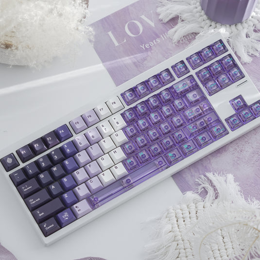 Gradient - 149 PBT Sublimation & PC Transparent Hybrid Keycaps