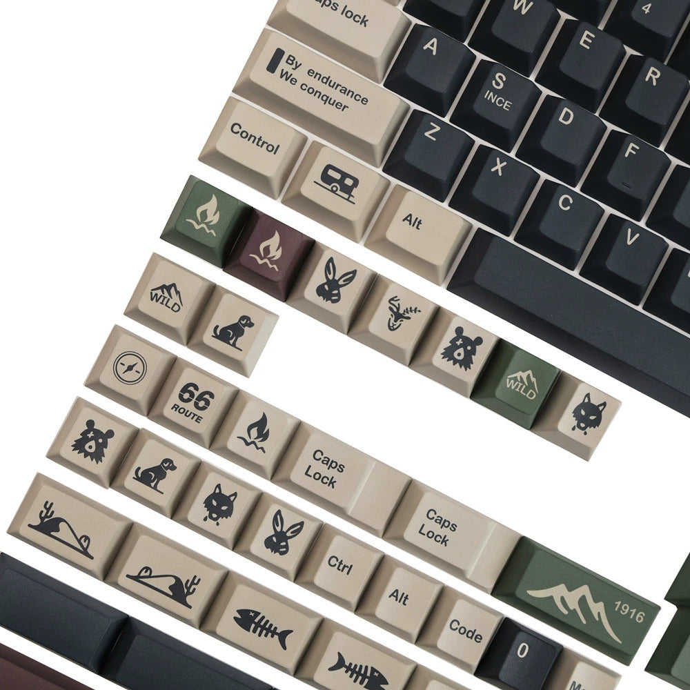 WILD – 140-Key Cherry Profile ANSI/ISO Keycap Set