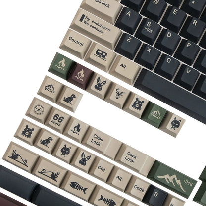 WILD – 140-Key Cherry Profile ANSI/ISO Keycap Set