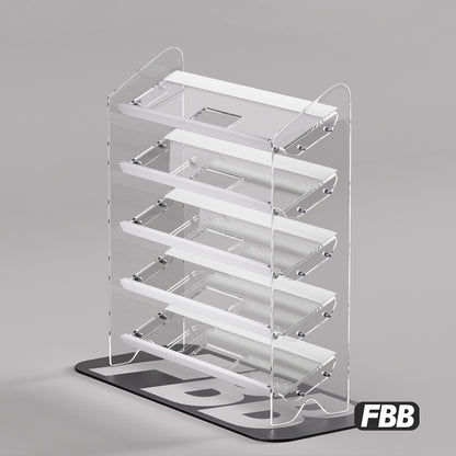 Expositor inclinado multicapa de acrílico FBB 