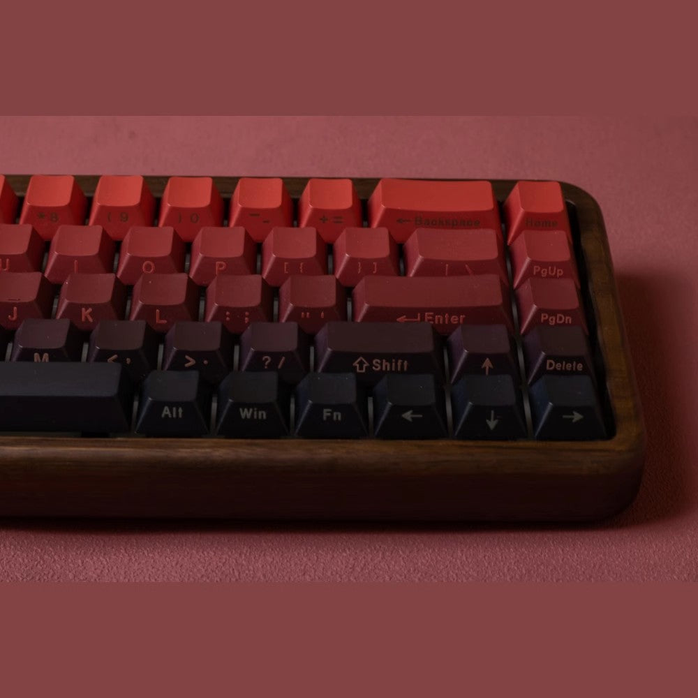 Red Gradient – 140-Key Cherry Profile PBT ANSI/ISO Keycap Set