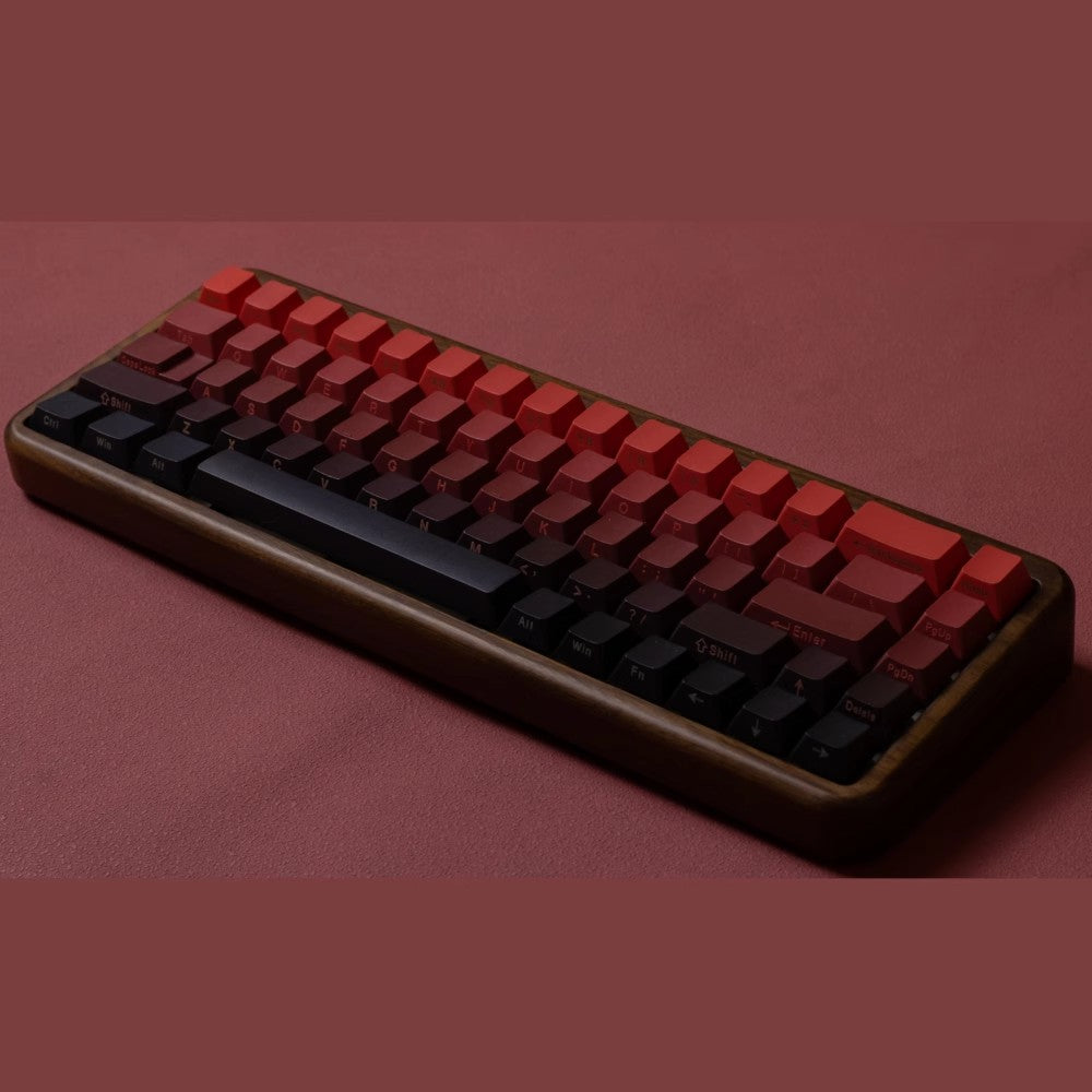 Red Gradient – 140-Key Cherry Profile PBT ANSI/ISO Keycap Set