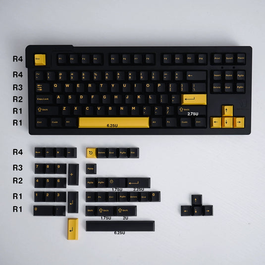 Black Gold - 130 Cherry Keycap Set