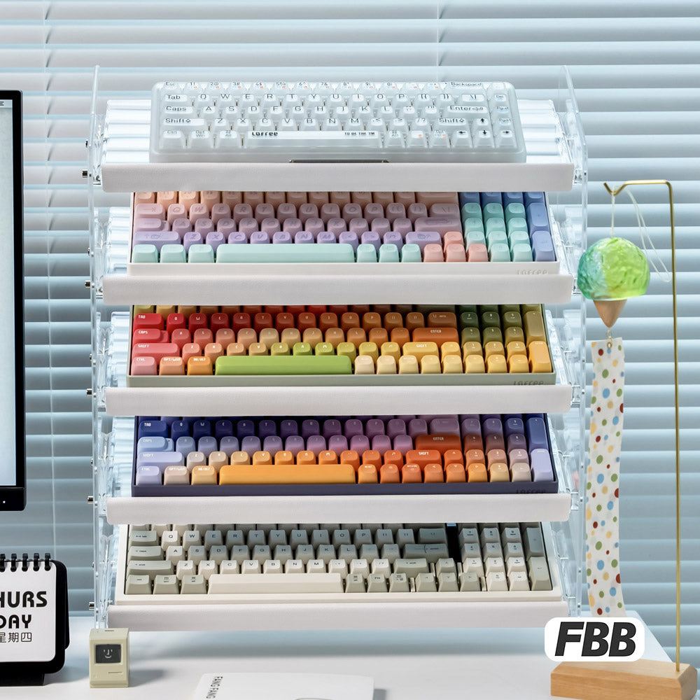 Expositor inclinado multicapa de acrílico FBB 
