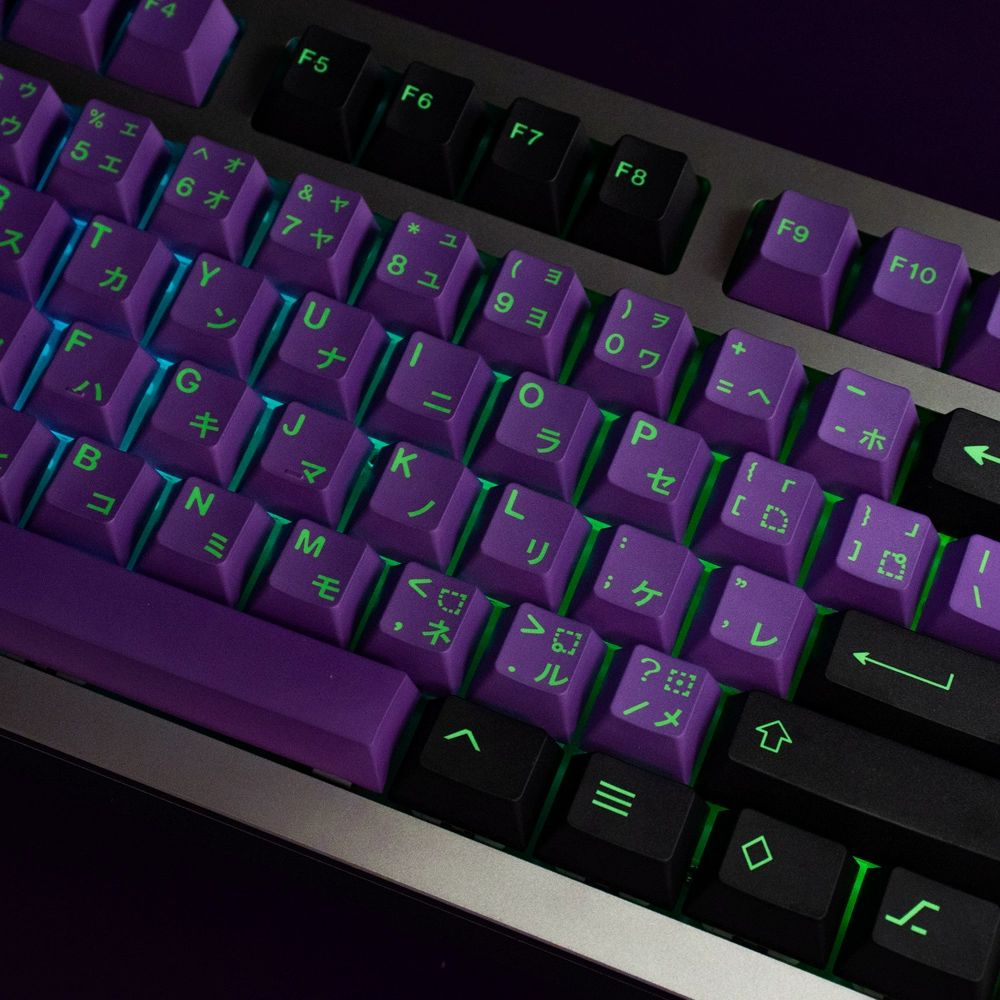 Mecha-01 - Juego de teclas con perfil de cereza ANSI/ISO PBT de 129 teclas