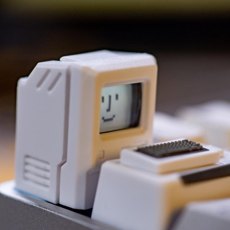 Macintosh-Inspired Keycap – Classic Retro Design