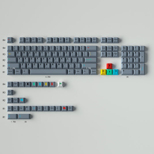 Dualshot 129-Key Cherry Profile ANSI/ISO Keycap Set