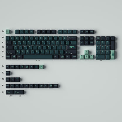 Terror Below – 136-Key Cherry Profile PBT ANSI/ISO Keycap Set