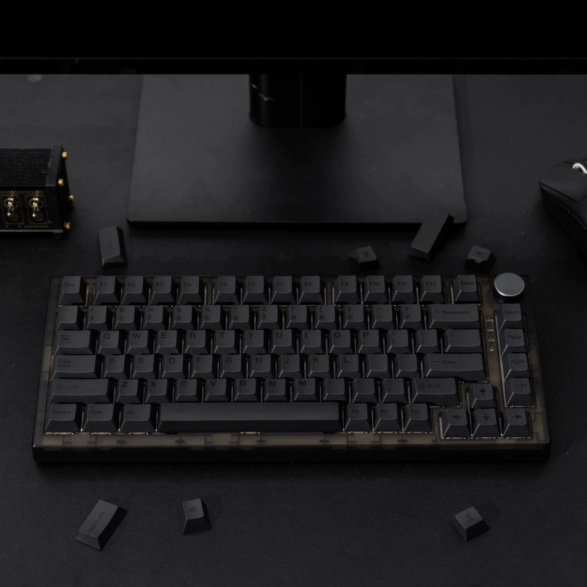 Full Black – 144-Key Cherry Profile ANSI/ISO Keycap Set