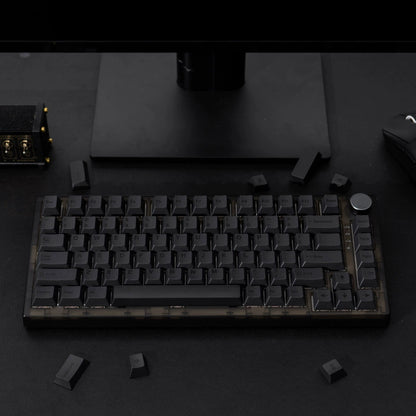 Full Black – 144-Key Cherry Profile ANSI/ISO Keycap Set