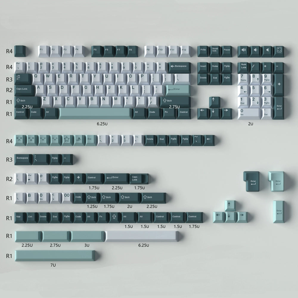 Botanical – 173 Cherry ANSI/ISO Keycap Set