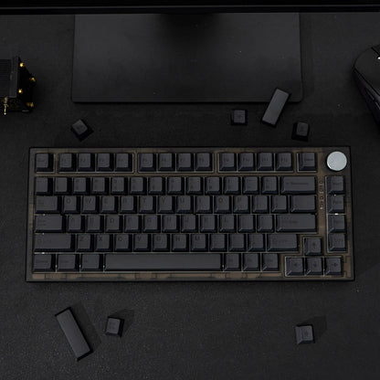 Full Black – 144-Key Cherry Profile ANSI/ISO Keycap Set