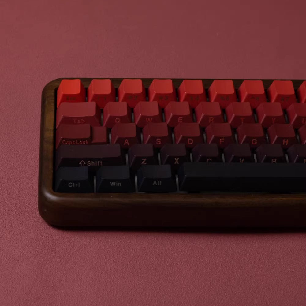 Red Gradient – 140-Key Cherry Profile PBT ANSI/ISO Keycap Set