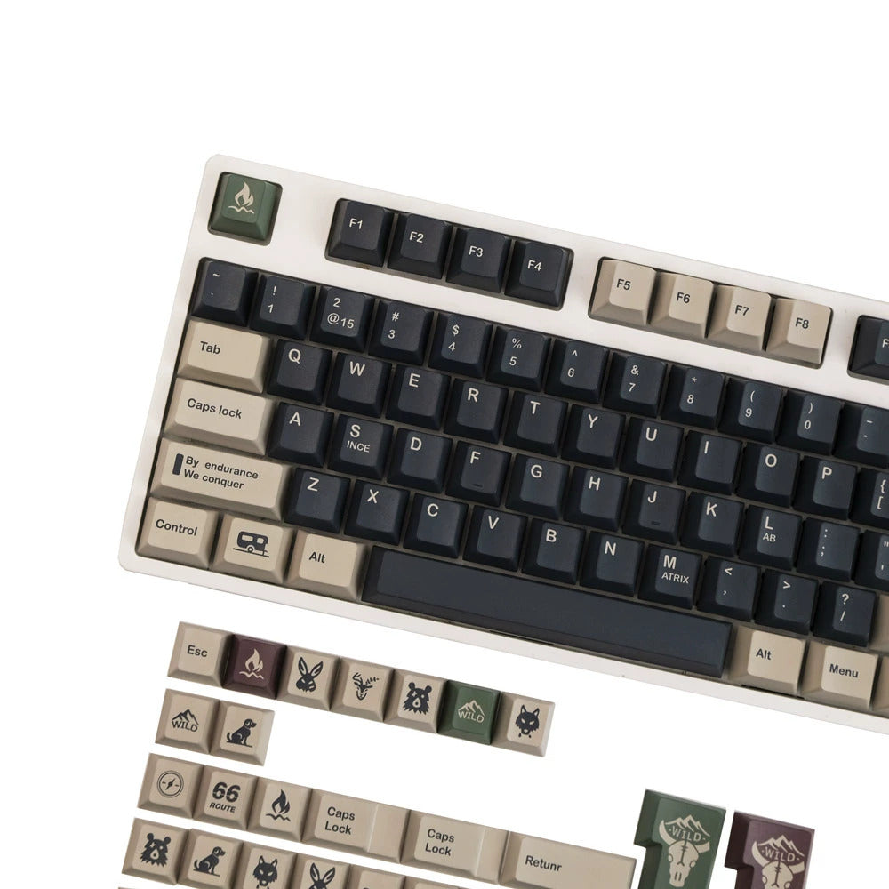 WILD – 140-Key Cherry Profile ANSI/ISO Keycap Set