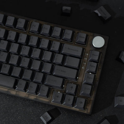 Full Black – 144-Key Cherry Profile ANSI/ISO Keycap Set