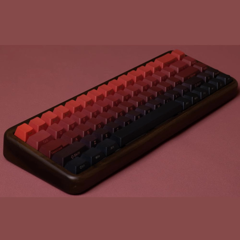 Red Gradient – 140-Key Cherry Profile PBT ANSI/ISO Keycap Set