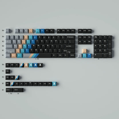 Record Gradient – 129-Key Cherry Profile ANSI Keycap Set