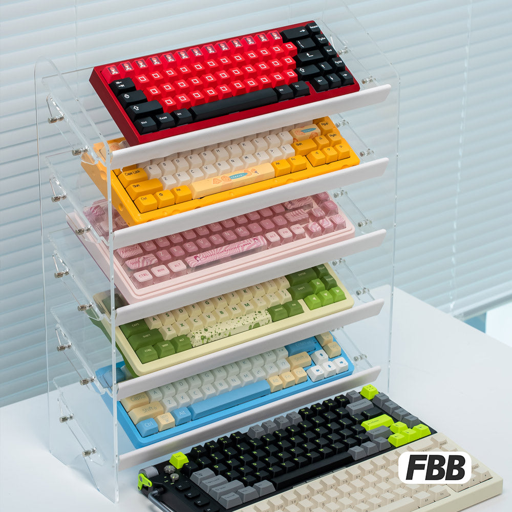 Expositor inclinado multicapa de acrílico FBB 