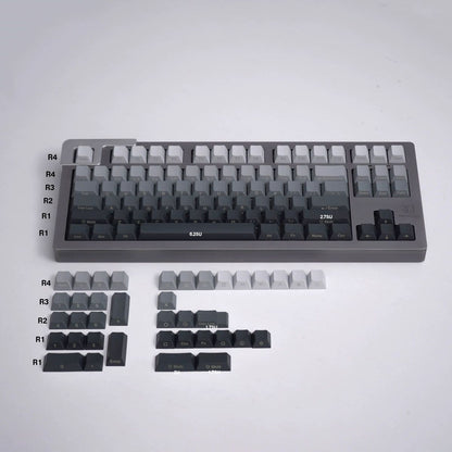 Gradient Side Engraved – 125-Key Cherry Profile ANSI Keycap Set