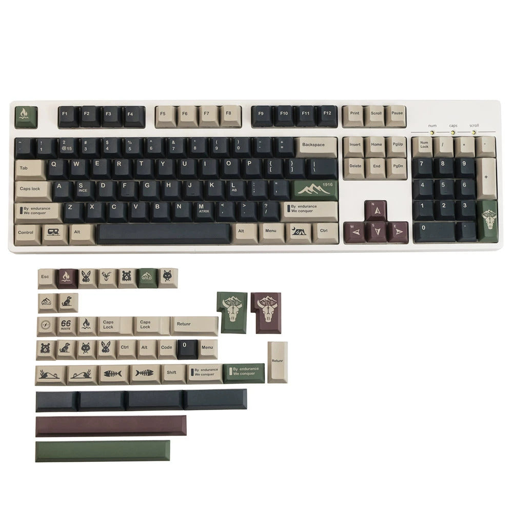 WILD – 140-Key Cherry Profile ANSI/ISO Keycap Set