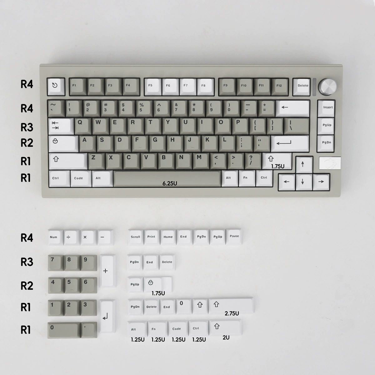 Vintage Bagua V2 – 121-Key Cherry Profile ANSI Keycap Set