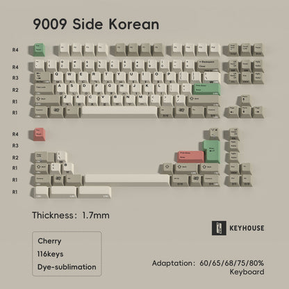 Keyhouse - 9009 Retro PBT Dye-Sub Keycaps