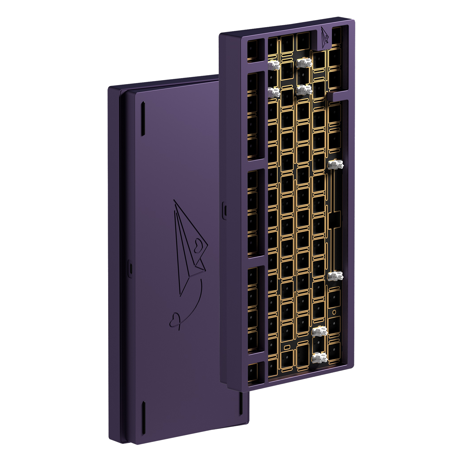 WEIKAV D75 (Barebone): Teclado mecánico QMK con 75 % de intercambio en caliente 