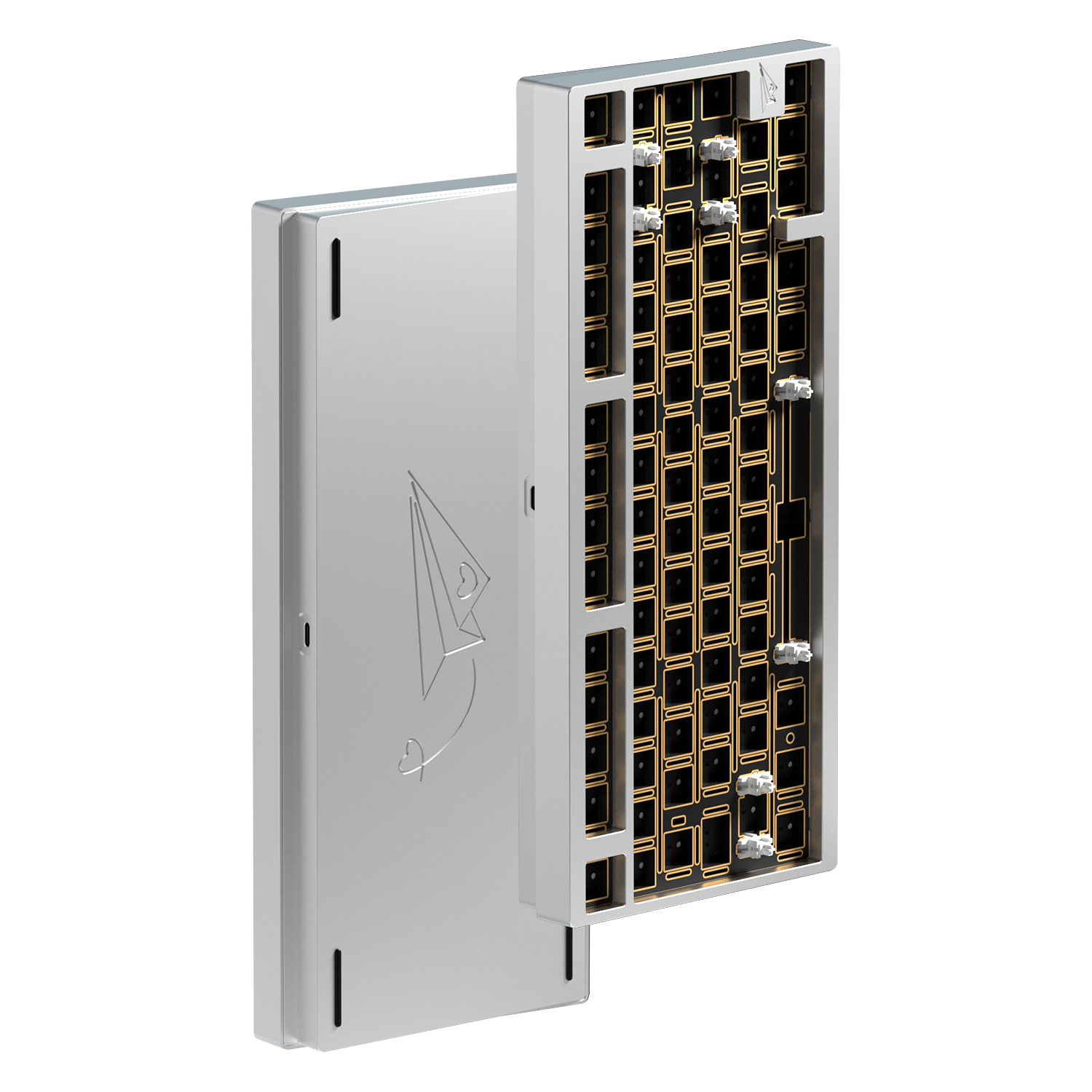 WEIKAV D75 (Barebone): Teclado mecánico QMK con 75 % de intercambio en caliente 