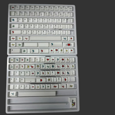 White Graffiti - PBT - ANSI Keycap Set - Cherry Profile