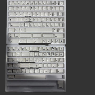 White Apple Style - PBT - ANSI Keycap Set - Cherry Profile