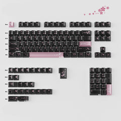 Spring Scenery Black/Silver - ISO/ANSI Keycap Set - Cherry Profile