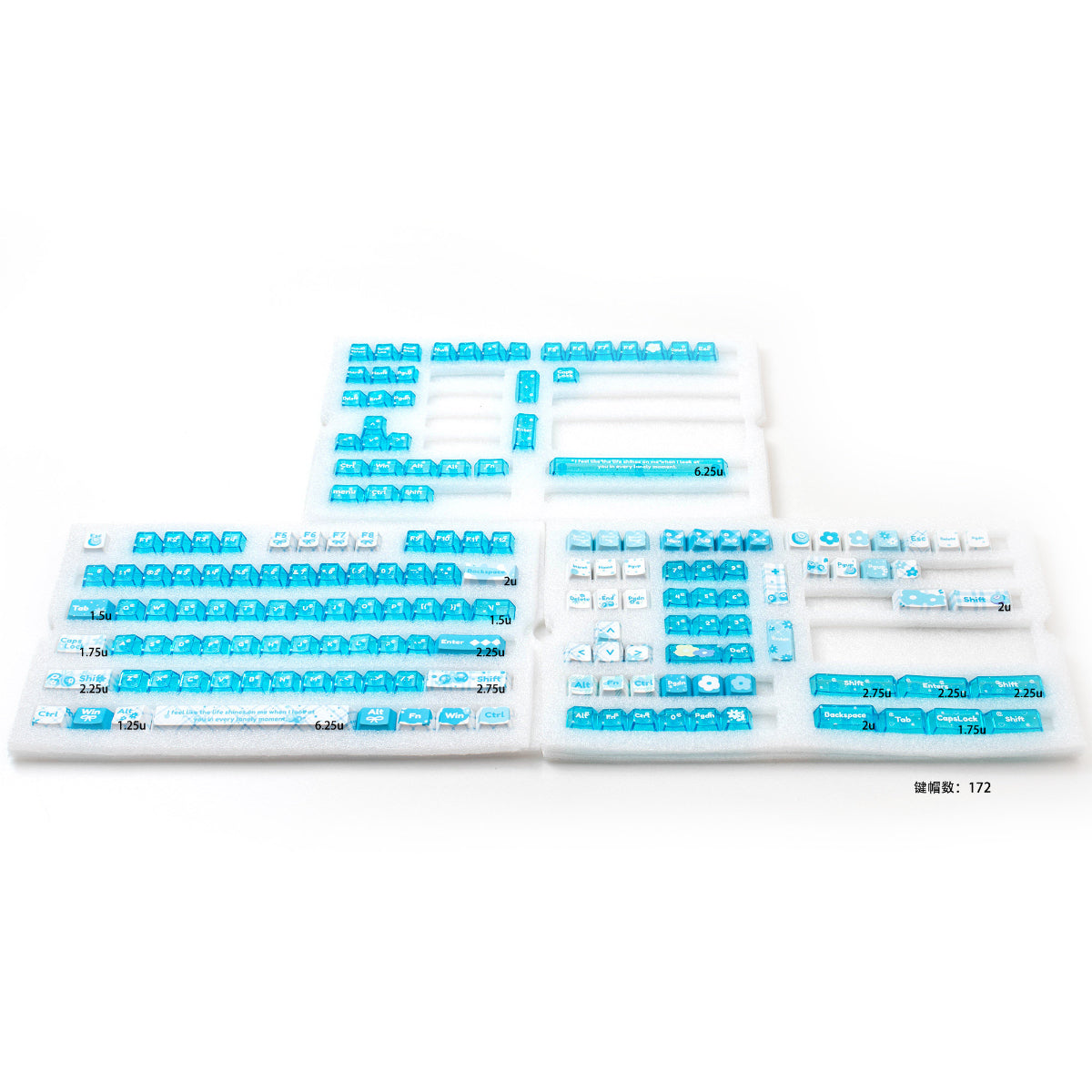 Blueberry Jam- PBT & PC  - ANSI Keycap Set - Cherry Profile