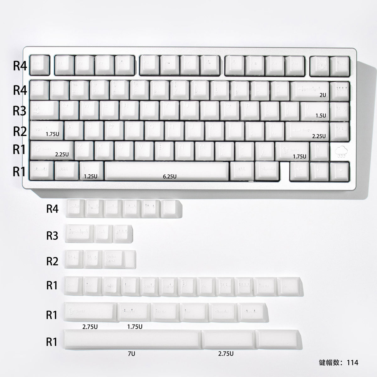X-Ray – 114 ABS Translucent Keycap Set