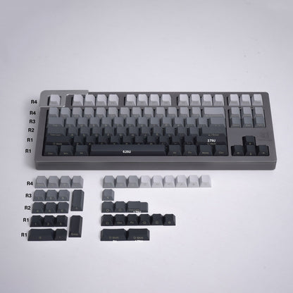 Grey Gradient - 125 Cherry ANSI Keycap Set