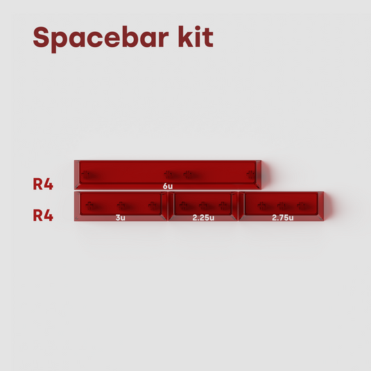 DEADLINE AirAnchor Red Transparent PC Keycaps