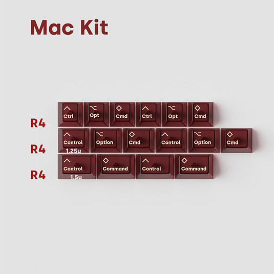 DEADLINE AirAnchor Red Transparent PC Keycaps