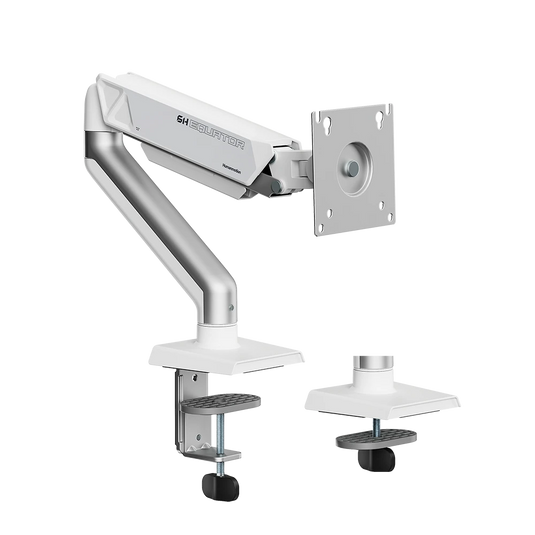 Humanmotion T6-1H Mecha Single Monitor Arm for 17-32 Inch White