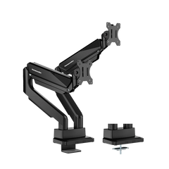 Humanmotion T9-2B Hochleistungs-Doppelmonitorarm Schwarz