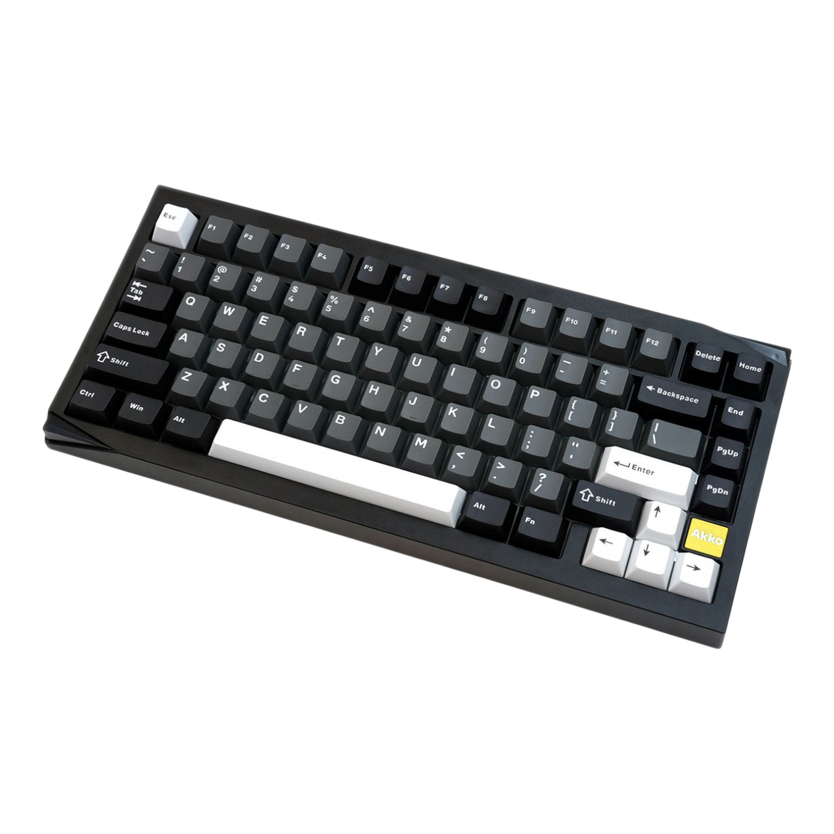 Akko Mineral 01 black mechanical keyboard full view 