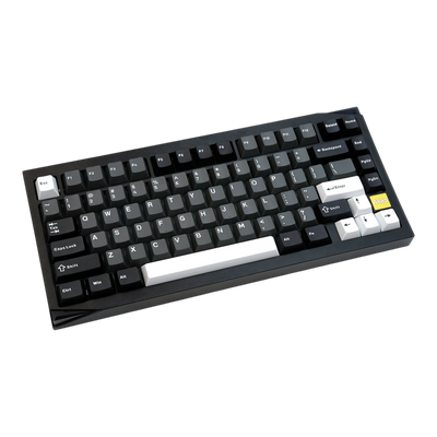 Akko Mineral 01 black mechanical keyboard from above 