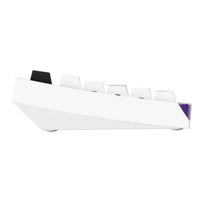 Akko Mineral 01 white mechanical keyboard side profile 