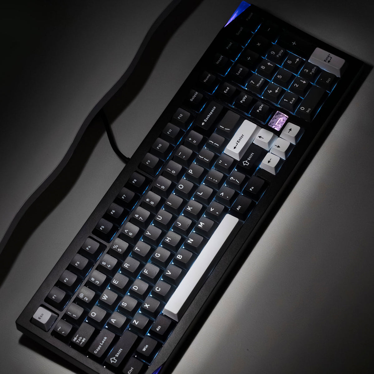 Akko Mineral 02 black mechanical keyboard full view 