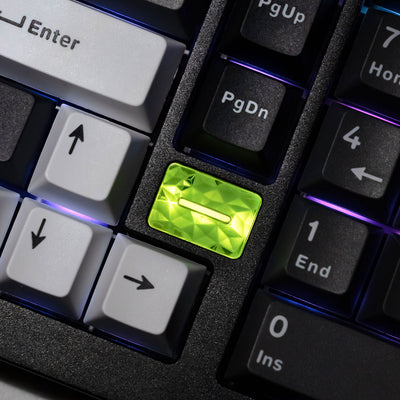 Akko Mineral 02 black mechanical keyboard illuminated indicator detail 