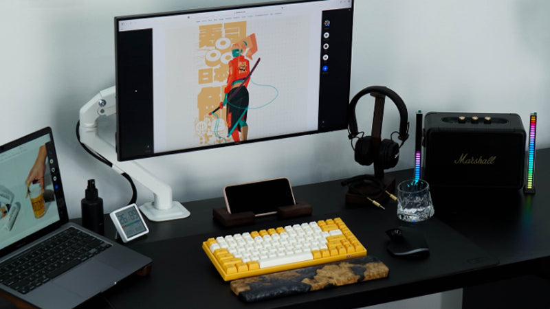Humanmotion T6-1G Einzelmonitorarm für 17-32 Zoll