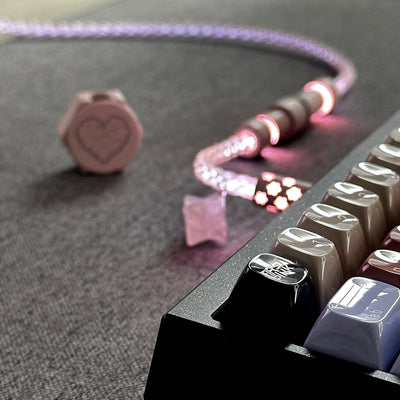 UNKNOWN ERROR - D25 White Light - Pink Interstellar Series Keyboard Cable
