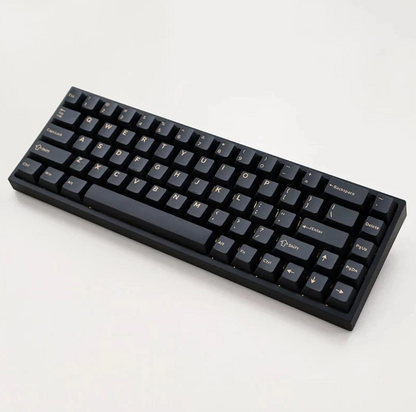 Black keyboard on a white background
