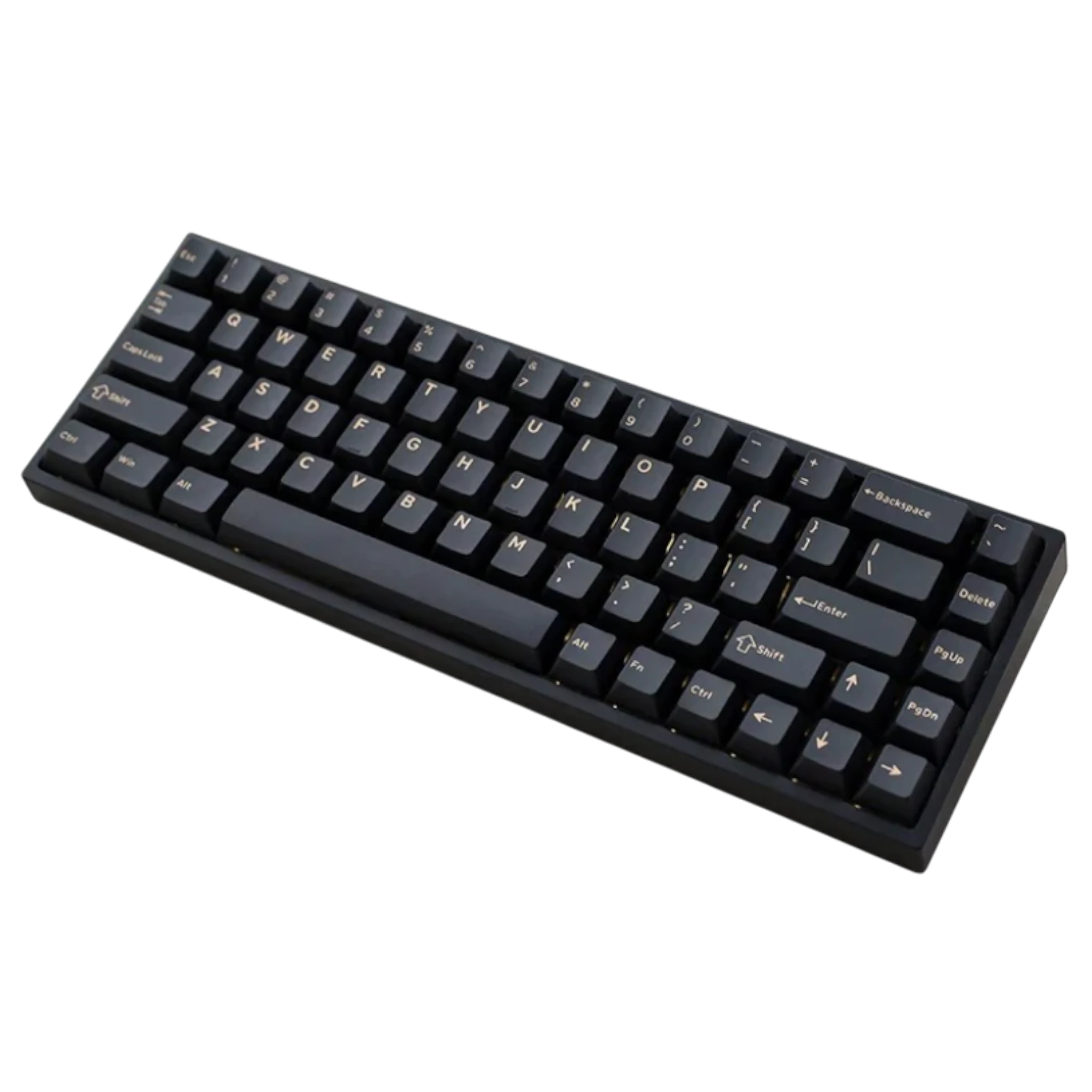 Black keyboard on a white background