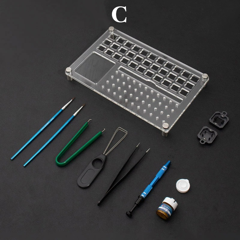 Kit de placa de montaje de interruptor de teclado mecánico de 33 piezas